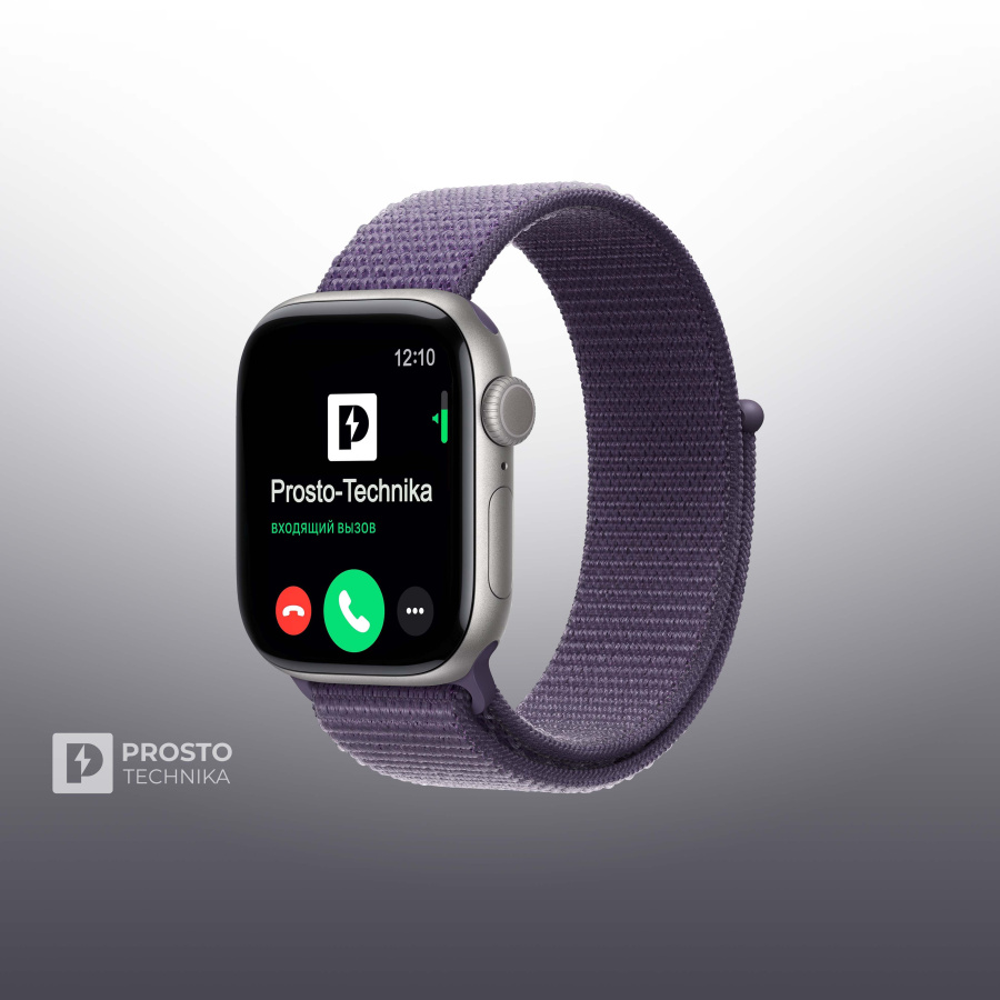 Apple Watch S11 42mm Space Gray Sport Loop Purple Fog